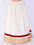 Girl's Maroon & White Pavda Pattu Lehenga Choli Set